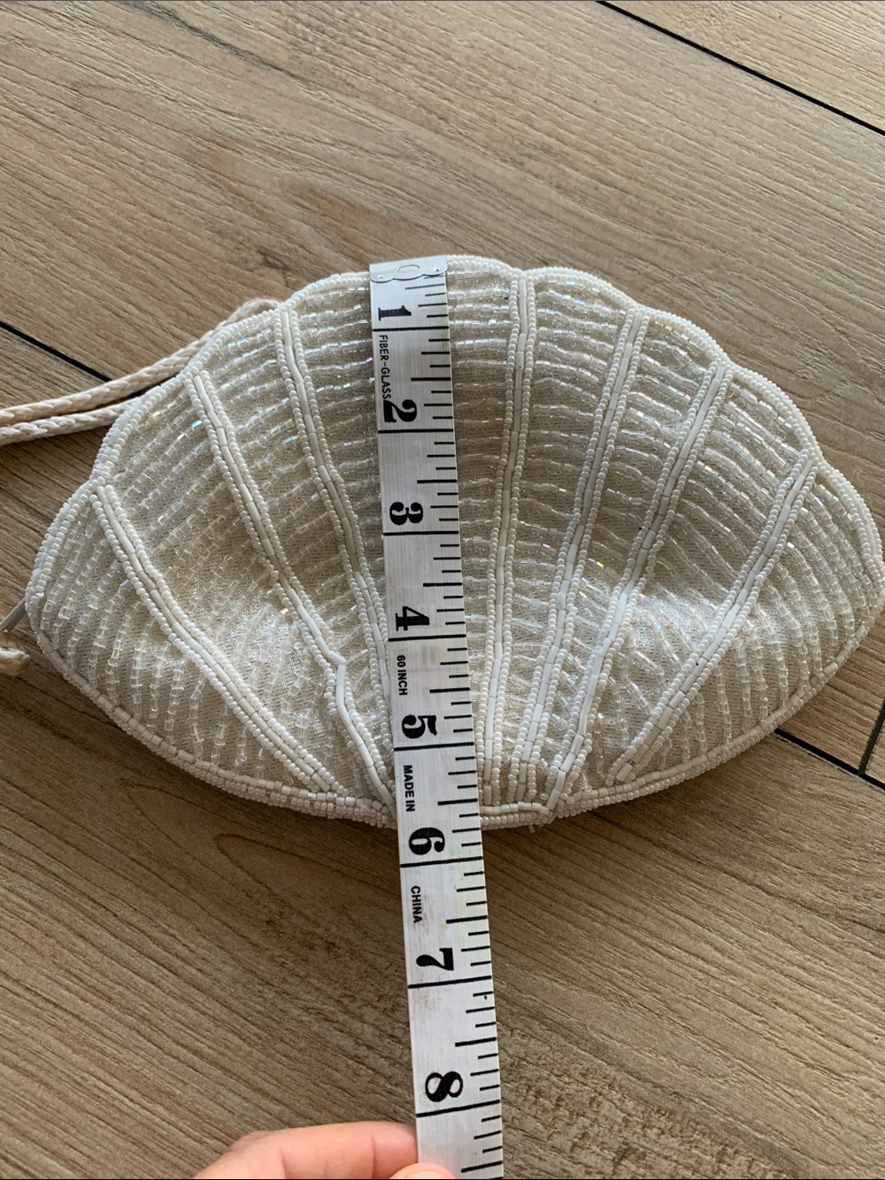 MermaidCore Cream Shell Wristlet Clutch Bag 🐚 - Picture 7 of 7